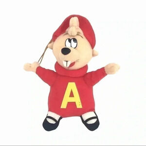 ALVIN AND THE CHIPMUNKS 1998 PLUSH DOLL HANGING ORNAMENT CHRISTMAS HOLIDAY